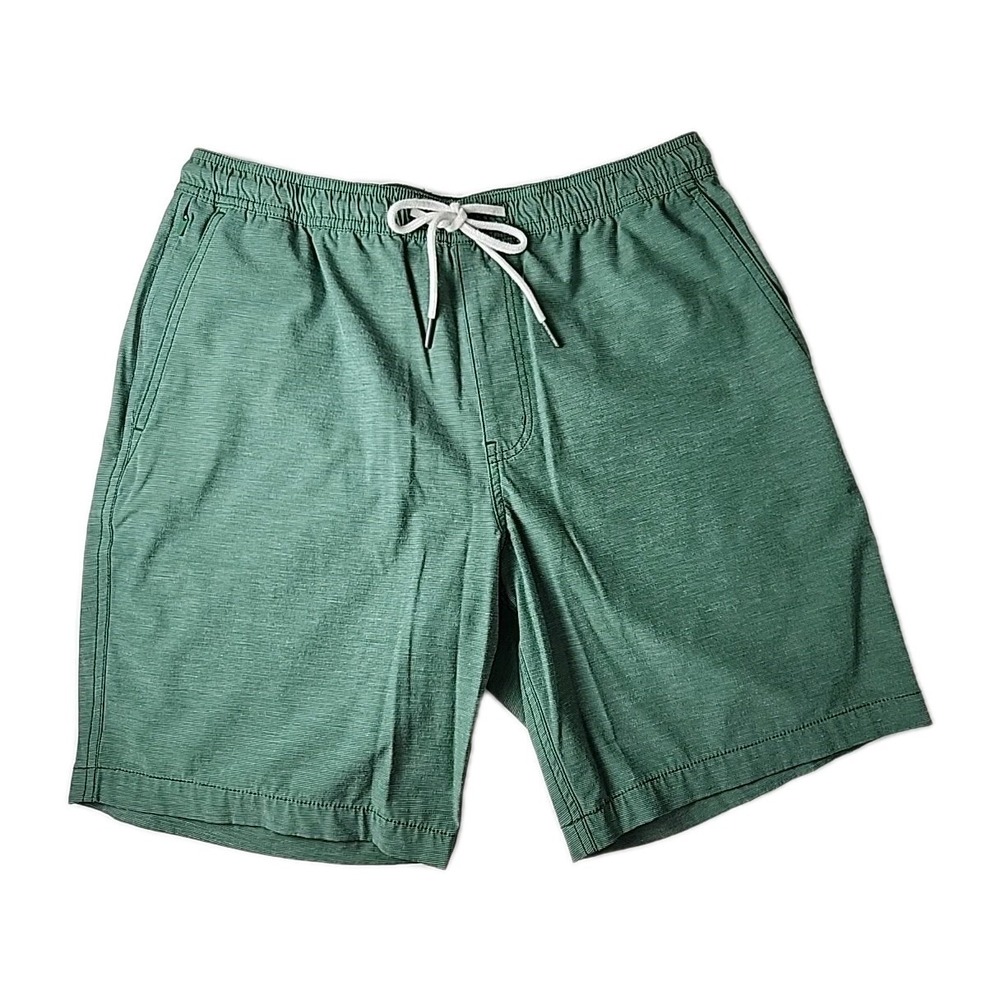 DUCK HEAD Performance St. Marks Shorts Men's 32W/8L Green Quick Dry Stretch EUC